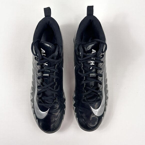 Nike Football Cleats Alpha Menace Shoes Mens 11 Black Silver Mid 878122-001 main image 5